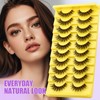 Mink Lashes False Eyelashes Natural Wispy Lashes D Curl Soft