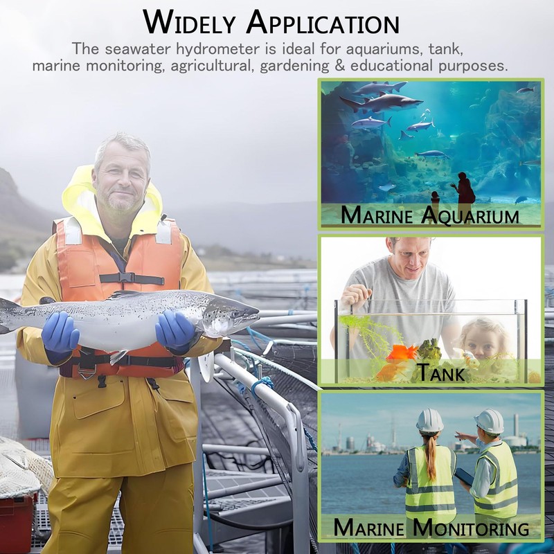 Seawater Salinity Refractometer,V-Resourcing Automatic Temperature Compensation Sea Water Salinity Measurer