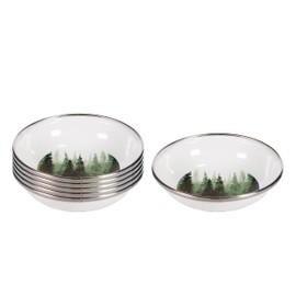 Golden Rabbit Enamelware - Set of 6-4oz Tasting Dishes (Forest Glen)