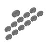 12pcs Arcade Button Cover 20.2mm 25.3mm Mechanical Push Button Cover
