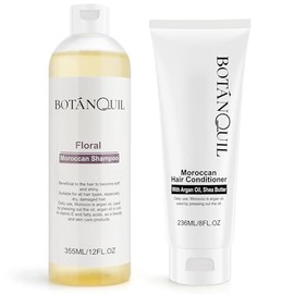 Sulphate Free Shampoo and Conditioner Set, 355ml Shampoo + 236ml Conditioner for Hair Care, Moisturizing, Repairing Damage, Anti-Frizz, Hydrating, for Men and Women