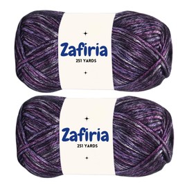 251 Yards Pack 2 Art of Yarn Crochet Knitting Metallic Sheen Soft Worsted 3 Baby Chunky Plush Acrylic 9% Wool - 21% Acrylic - 70% Polyamide 100grx2 3.5 oz 251yardsx2 Shiny Sparkle 303