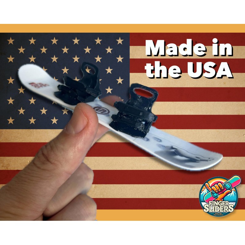 CRAFTED INGENUITY Finger Sliders Dead Sled Mini Snowboard – Finger