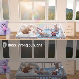 One Way Privacy Window Film Sun Blocking, Heat Blocking Window Tint for Home