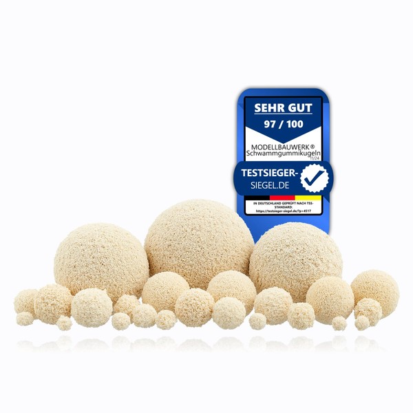 Modellbauwerk® Pure Versatility! Sponge Rubber Balls 6 mm Light /