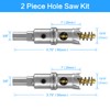 DKIBBITH TCT Hole Saw Set, 2-Pack 13/16" (21mm) Heavy Duty