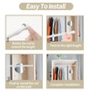 Kyuionty 4 Pcs Spring Tension Curtain Rods, 9.8 To 15.7