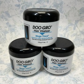 DOO GRO Hair Vitalizer Mega Thick 4oz ( Lot of 3 ) New