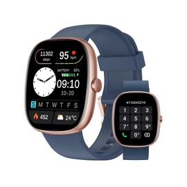 HUAKUA Smart Watch for Women Answer/Make Calls,Fitness Watch with Heart Rate Monitor SpO2-Monitor Sleep Monitor Step Counter,Multi Sports Fitness Tracker Watches for Women Smartwatches for Android iOS