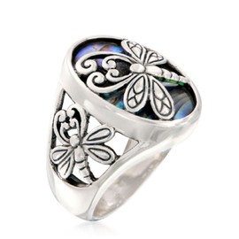 HUKQBUNX 925 Sterling Silver Creative Dragonfly Insect Fashion Women's Fresh Ring Size 6-10 (Size 10)