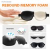 nanosase Blindfold 3D Sleep Mask, HD Memory Foam Sleeping Eye