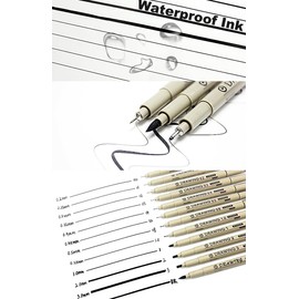 Micro-Line 16 Pens With Case and Refillable Ink Bottle ,Fineliner, Multiliner,Waterproof Archival Ink,Journaling, Illustration,Architecture,Technical Drawing,Outlining, Scrapbooking,Manga,Writing