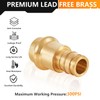 10-Pack HeSun Copper Press Fitting Adapter,1/2" PRESS X 1/2" PEX-A