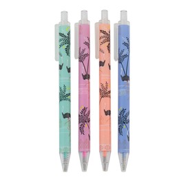 Sara Miller Savannah Set of 4 Pastel Gel Pens in Pink, Green, Coral and Blue