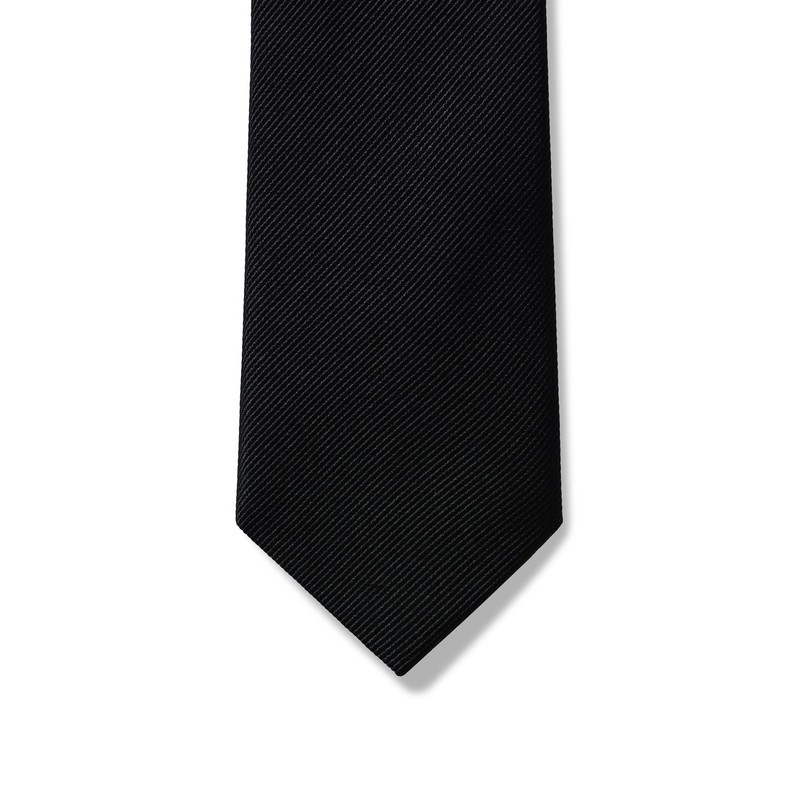 Musinsa Standard Silk Narrow Solid Tie [Black]