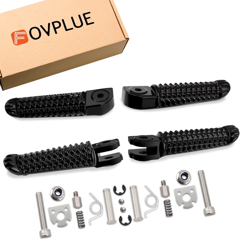FOVPLUE Driver/Rider and Passenger Footrest for Yamaha YZF R6 2003-2020,R1