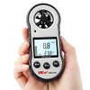 Digital Wind Speed Meter Anemometer, Handhled Wind Gauges Measuring Wind Chill Temperature Speed, Wind Meter Thermometer Gauge for Shooting Windsurfing Hunting Gray