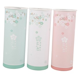 TOVINANNA 3pcs Portable Car Tissues Decorative Cylinder Tissue Box for Cars