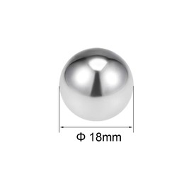 sourcing map Bearing Balls Precision Balls G200 12 mm - 19 mm 304 Stainless Steel 18 mm (Pack of 1)
