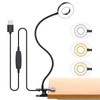 Exsight Desk Lamp Clip Light, 3 Light Modes 10 Dimmable