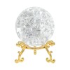 LONGWIN 50mm Ice Cracked Crystal Ball Decorative Glass Ball Home