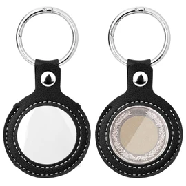QWORK Coin Holder Keychain, 2 Pack Double-Sided Transparent Coin Display Case for AA Medallions, Challenge Coins, and Recovery Chips - Coin Collection Holder