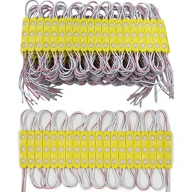 CMLAMPLED 400 Pcs LED Module Yellow Light 1.5W Storefront Decoration Lights 12V DC LED-Module Light with Tape Adhesive Backside for Inflatables Decorative Christmas Letter Advertising Signs