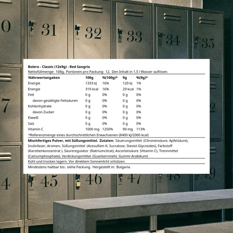 Bolero Red Sangria Flavoured Drink Powder 12 Sachets