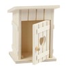 ZauberDeko Mini Gnome Toilet House Wooden Wichteldorf 8 x 6.5