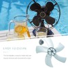 Zerodeko Universal Plastic 5 Leaves Fan Set, Replacement Fan with