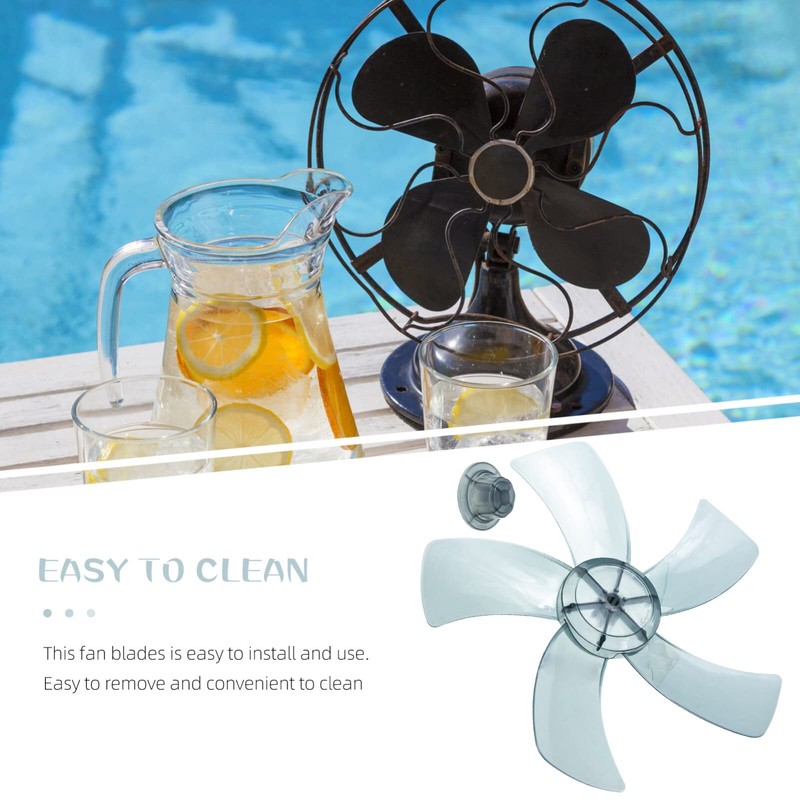 Zerodeko Universal Plastic 5 Leaves Fan Set, Replacement Fan with