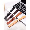 BINLUN Genuine Leather Watch Straps Quick Release Replacement Leather Watch