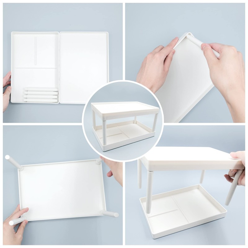 souG Desktop Storage Rack Organizer for Kitchen Bathroom Office Dorm