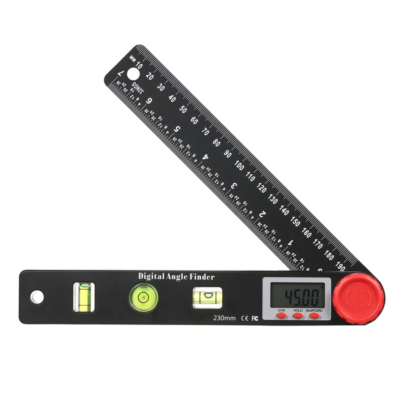 Digital Protractor Ruler Angle Finder, Protractor Ruler Level Tool, Multifunction
