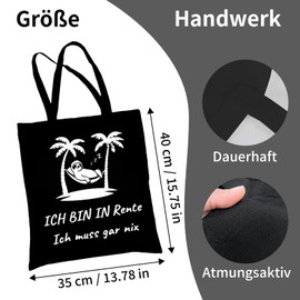 Snyvpra Rentner Geschenk Frau Mann, Rentnerin Geschenk Tasche Renteneintritt Geschenk Frauen Männer, Ruhestand Geschenk Pension Geschenk Mann,Geschenke Zum Renteneintritt Abschied Kollegin