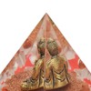 Crystal Pyramid Buddha Epoxy Energy Stone Handicraft for Household Decoration