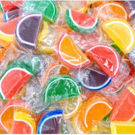 Fruit Slices Jelly Candy | 2.5 Pound Bag - Approx. 70 Count | Assorted Flavors, Old Fashioned, Individually Wrapped
