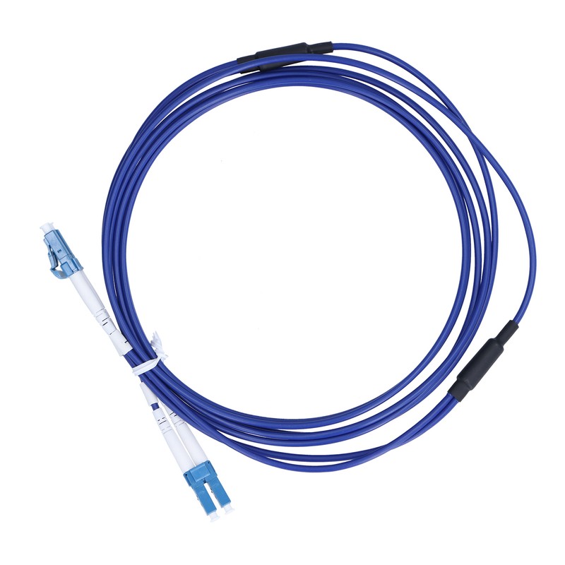 Optical Fiber Patch Cord Armored Jumper Single Mode 2 Core