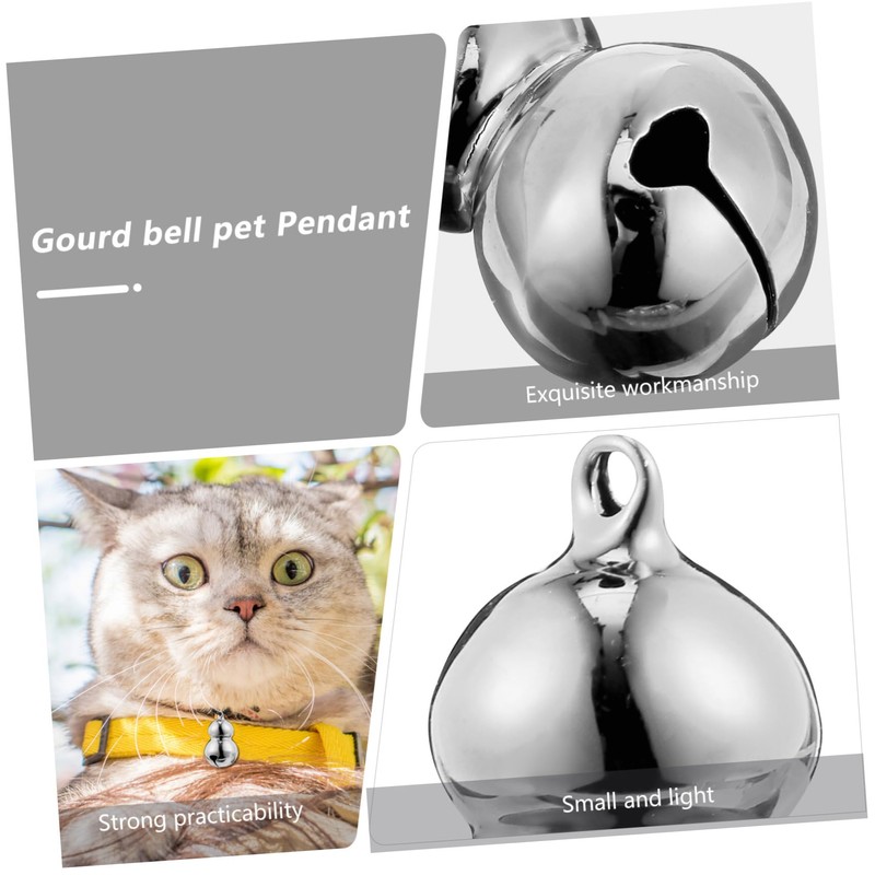 VILLFUL 5Pcs Christmas Pet Bells for Dog Collar Lightweight Decorative