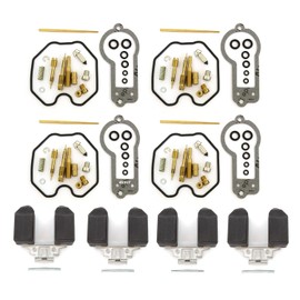 Deluxe Carburetor Rebuild Kit With Floats - Fits Honda CB750 CB750F Super Sport 1977-1978 - CB750K 1978