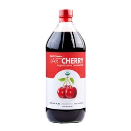 TAHITI TRADER Tart Cherry Organic Juice Concentrate - Ready to Drink Organic Superfood Promoting Immune Support & Overall Health - Pure, Unsweetened Fruit Juice - (32 oz, 1 Pack)