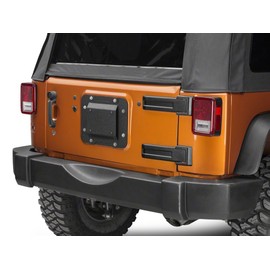 Barricade Spare Tire Delete with License Plate Mount Compatible with 07-18 Jeep Wrangler JK