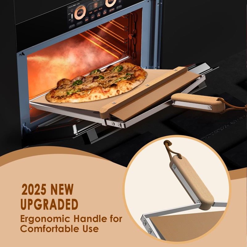 Sliding Pizza Peel, Non Stick Pizza Peel Slider 12 inch