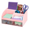 SYJINHUASY Multifunctional Desk Organiser, Compact Office Organiser with 5 Compartments