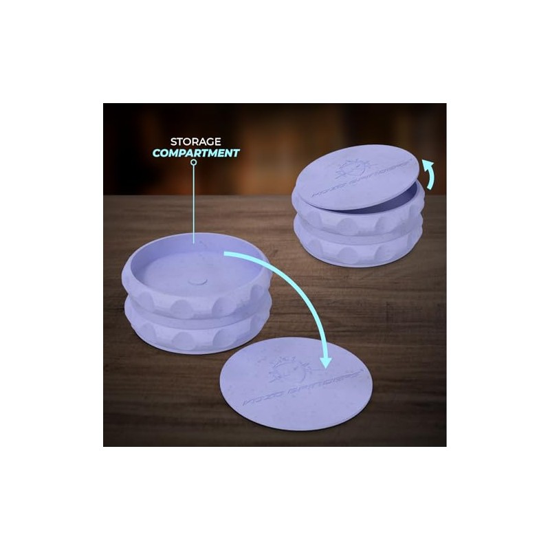Kozo - Molinillo de especias de 2.5 pulgadas, agarre fuerte.