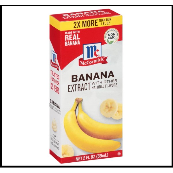 Unbranded McCormick Banana Extract with Other Natural Flavors 2 fl