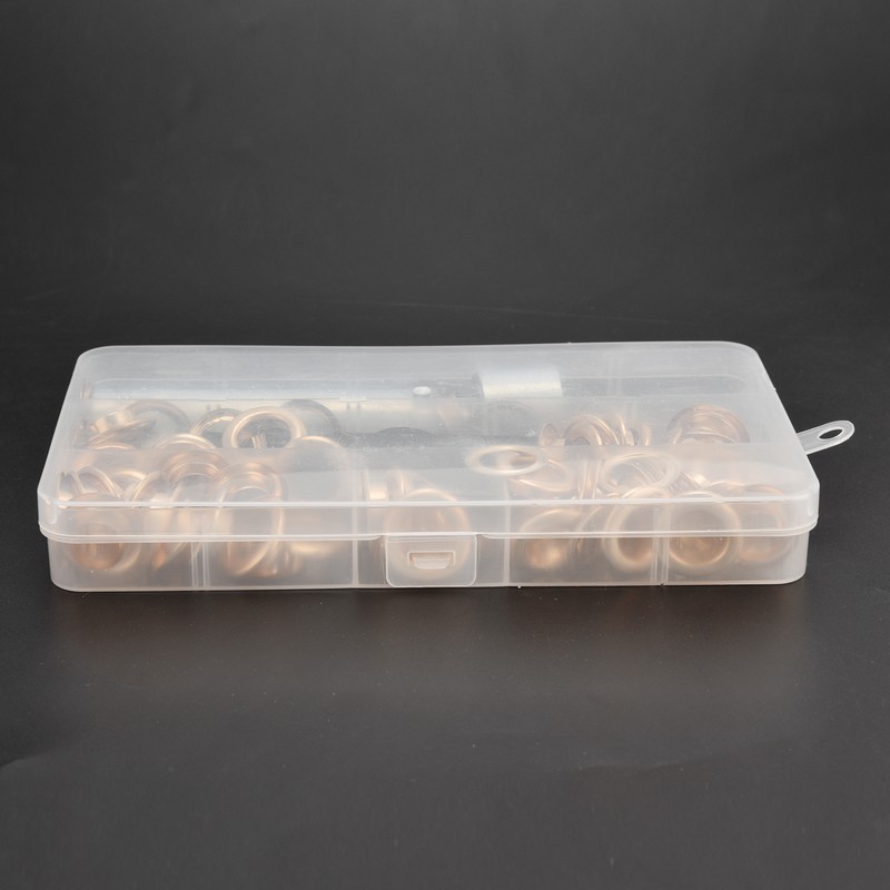 50Pcs Brass Grommet Eyelets Set Sewing Setting Kit with 3