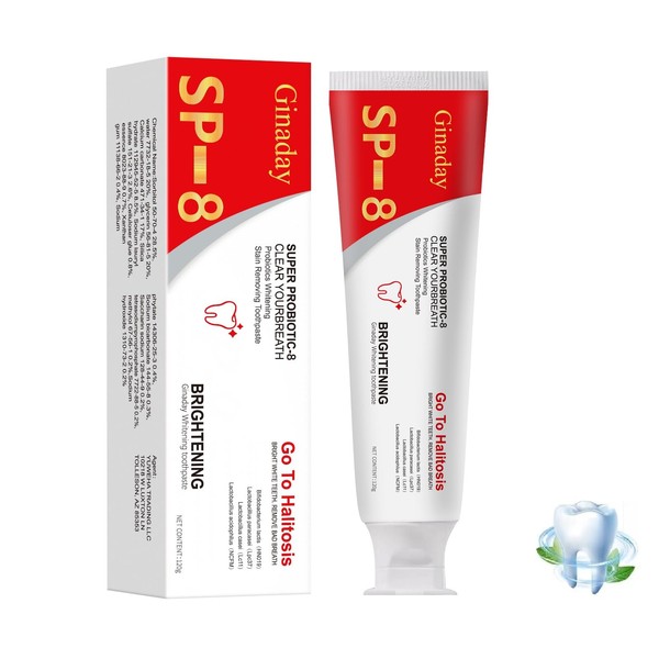 1Pcs Sp-8 Probiotics Whitening Toothpaste, SP8 Ultra Whitening Toothpaste, Removing