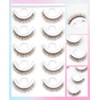 Brown Self Adhesive Glueless Lashes - False Eyelashes Waterproof Natural