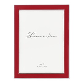 Lawrence Frames Verona Collection 5 x 7-Inch Metal Red Picture Frame (586257)